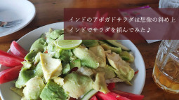 インドのアボカドサラダは想像の斜め上 インドでサラダを頼んでみた♪