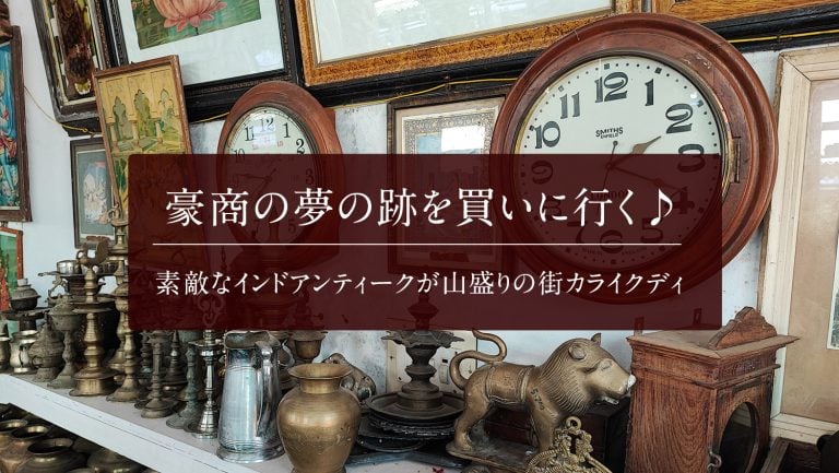 豪商の夢の跡を買いに行く♪　素敵なインドアンティークが山盛りの街カライクディ